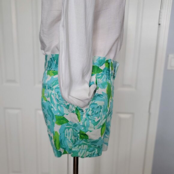 NWT Lilly Pulitzer Poolside Blue First Impression Callahan Short Sz 4 - Picture 7 of 13